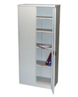ШКАФЫ МЕТАЛЛИЧЕСКИЕ АРХИВНЫЕ (РОССИЯ) ШМС-155 1820-830-400 53 кг Двустворчатый, 4 полки, разборный, замок EURO LOCK (Екатеринбург)